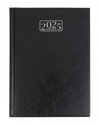 Naptár, tervező, A5, napi, VICTORIA OFFICE "Chrono", fekete (2026 évi)