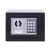 Bútorszéf, elektronikus zár, 230x170x170 mm, DONAU "Tech", fekete